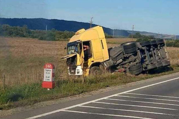cisterna cu acid sulfuric rasturnata pe dn 1 in judetul brasov traficul rutier deviat pe rute ocolitoare 68c9933e2d4f3