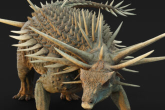 dinozaurul punk rock o noua specie blindata cu tepi uriasi si scuturi osoase a fost descoperita in maroc 68b520273fd88