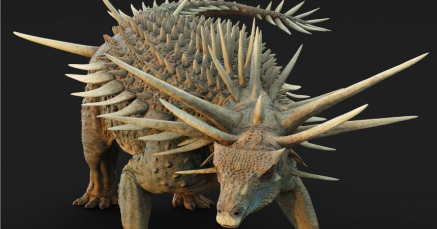 Dinozaur punk rock: O specie revoluționară cu țepi colosali și armură osoasă, descoperită în Maroc 1 dinozaurul punk rock o noua specie blindata cu tepi uriasi si scuturi osoase a fost descoperita in maroc 68b520273fd88