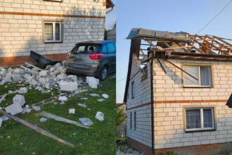 dronele rusesti din polonia acoperisul casei avariate a fost de fapt distrus de o racheta lansata de un f 16 polonez presa 68c976e623d4b