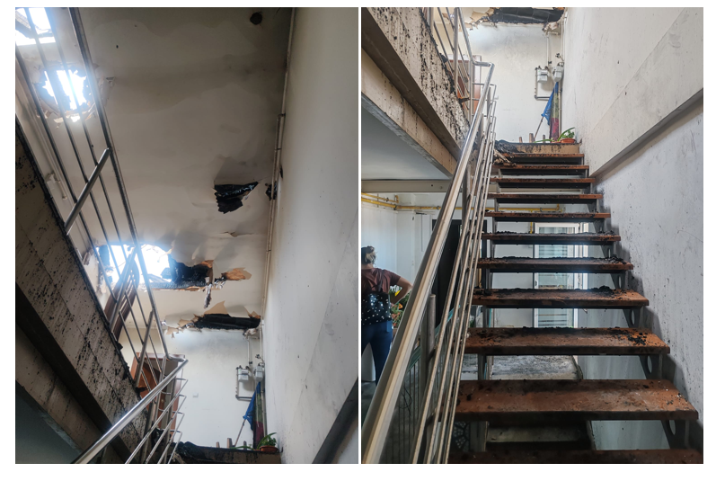Imagini surprinzătoare: Urmele devastatoare ale incendiului ce a mistuit mansardele blocului de pe strada Soveja, afectând și apartamentele de la etajele inferioare. 1 foto imagini noi ce a ramas dupa incendiul care a distrus complet mansardele blocului de pe strada soveja au fost afectate si apartamentele de la etajele inferioareinferioare 68c8166ee67e2