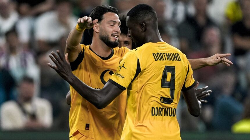 Un detaliu surprinzător pe echipamentul lui Sehrou Guirassy, care a stârnit valuri pe internet în meciul Juventus - Borussia Dortmund! 1 foto viral pe internet ce a aparut pe echipamentul lui sehrou guirassy in juventus borussia dortmund 68ca923f0ebfe