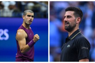 galerie foto djokovic alcaraz episodul 9 in semifinalele us open 2025 avantajul nebanuit al sarbului mai batran cu 16 ani 68bb3e93d63e7