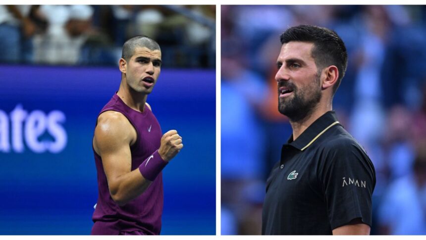 „Djokovic vs. Alcaraz: Duelul semifinalelor US Open 2025 – Strategia surprinzătoare a veteranului cu 16 ani mai în vârstă” 1 galerie foto djokovic alcaraz episodul 9 in semifinalele us open 2025 avantajul nebanuit al sarbului mai batran cu 16 ani 68bb3e93d63e7