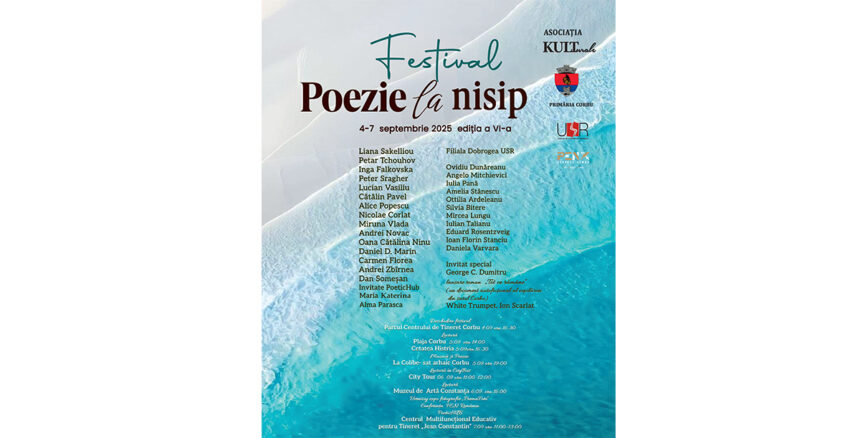 Festivalul Internațional de Poezie pe Nisip 2025 la Corbu: Descoperă Agenda Integrală a Evenimentului! 1 la corbu incepe festivalul international poezie la nisip 2025 care este programul complet al evenimentului 68b6a57ecdf40