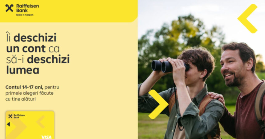 Raiffeisen Bank introduce contul pentru tineri, începutul călătoriei către libertatea financiară! 1 raiffeisen bank lanseaza contul destinat adolescentilor primul pas spre independenta financiara 68b5827899efc