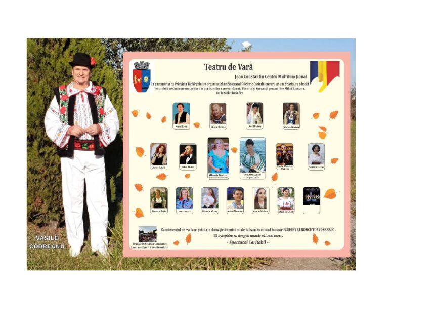 "Împreună pentru Mihai Zancanu: O seară de folclor caritabil la Techirghiol" 1 spectacol folcloric caritabil la techirghiol comunitatea se uneste pentru mihai zancanu 68d51e9d74b61