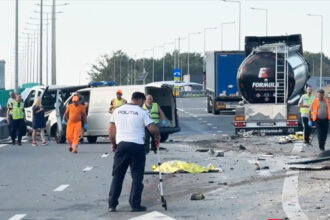 tragedie fara margini trei muncitori spulberati pe a1 in timp ce trasau marcaje rutiere 68b7fa9db1ece