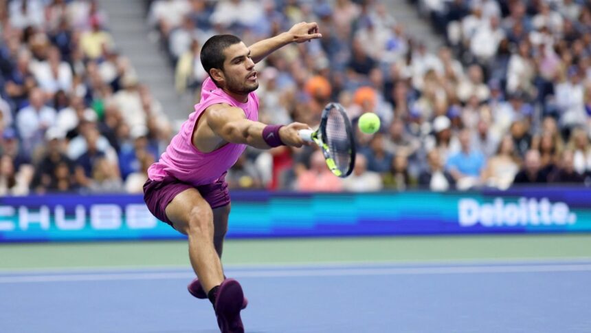 Carlos Alcaraz triumfă în fața lui Sinner și își revendică coroana de la Flushing Meadows, revenind astfel pe prima treaptă a ierarhiei mondiale! 1 video carlos alcaraz l a invins pe sinner si a castigat titlul la flushing meadows spaniolul revine pe primul loc in clasamentul mondial 68be6047dc500