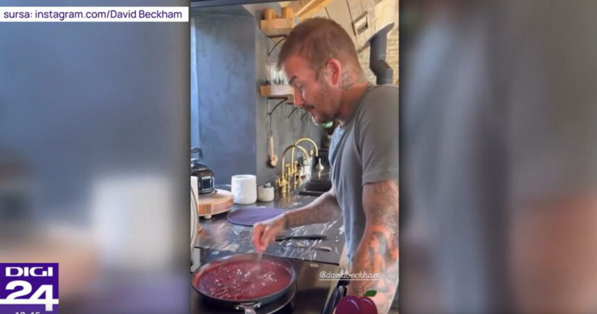 David Beckham ne arată cum prepară gem de prune din fructele grădinii sale! 1 video david beckham s a filmat in timp ce face gem de prune sunt din gradina noastra 68cfba02dca98