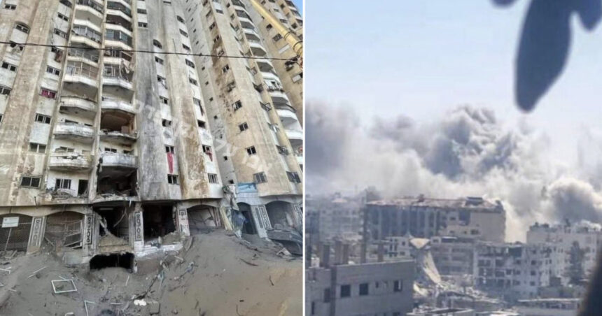 Armata israeliană a dărâmat un alt zgârie-nori în Gaza: o nouă clădire în ruine după atacul de vineri. 1 video inca un bloc turn a fost distrus de armata israeliana in gaza vineri o alta cladire a fost demolata 68bc47dad5674