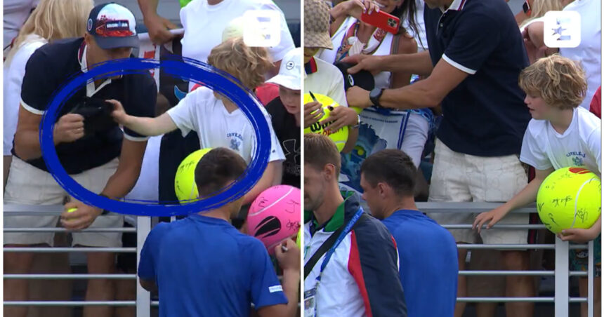 Scena controversată de la US Open: Un CEO polonez ia șapca unui copil și recunoaște că a greșit enorm! 1 video momentul in care un ceo polonez smulge sapca destinata unui copil la us open a fost o greseala uriasa 68bb47280e96a