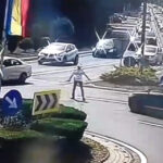 Eforie Nord: Un șofer neglijent lovește un polițist, incidentul fiind surprins de camerele de supraveghere. 3 video un politist a fost lovit cu masina de un sofer care n a respectat semnalele lui in eforie nord momentul a fost surprins de camere 68b809b177c09