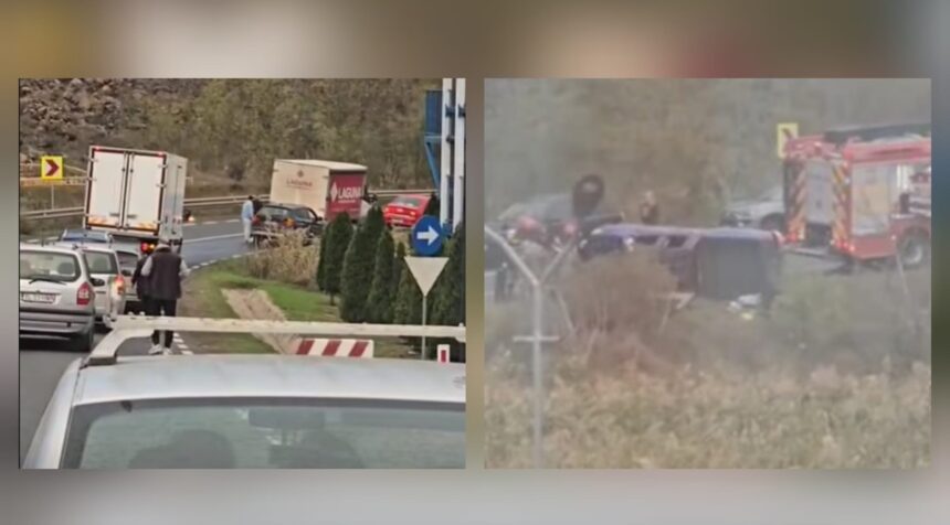 Accident de proporții în apropierea Complexului Lebăda din Tulcea! O autoturism s-a răsturnat dramatic. 1 accident grav aproape de complexul lebada din judetul tulcea o masina s a rasturnat 68f34de926d8e