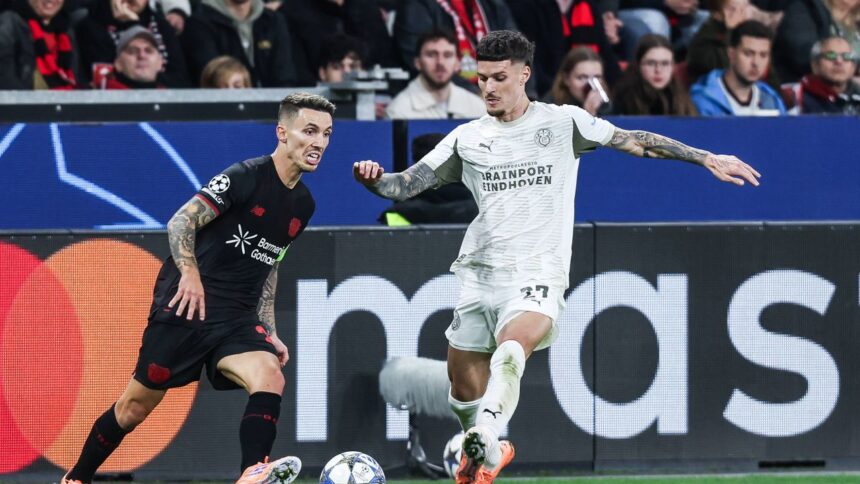 Performanța lui Dennis Man în Bayer Leverkusen - PSV 1-1: Ce evaluare a obținut în cele 73 de minute de joc? 1 ce nota a primit dennis man pentru 73 de minute in bayer leverkusen psv 1 1 68dd97232dcad
