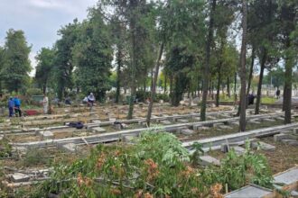 foto lucrari de reamenajare in cimitirul central din constanta apar borduri si se refac soclurile funerare 68e37899635e7