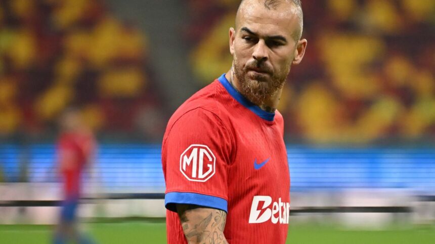FCSB în criză după dezastrul cu Metaloglobus! Alibec își varsă supărarea pe suporteri, iar colegii intervin cu greu pentru a-l liniști 1 foto tensiune maxima la fcsb dupa umilinta cu metaloglobus alibec a explodat la adresa fanilor si a fost calmat cu greu de colegi 68f3f29e9fcb3