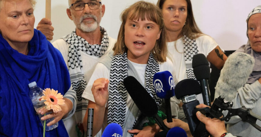 Greta Thunberg aduce în prim-plan imaginea unui ostatic israelian pentru a critica brutalitatea față de prizonierii palestinieni. 1 greta thunberg a folosit fotografia unui ostatic israelian pentru a denunta tratamentul crud aplicat prizonierilor palestinieni 68e6b7240990a