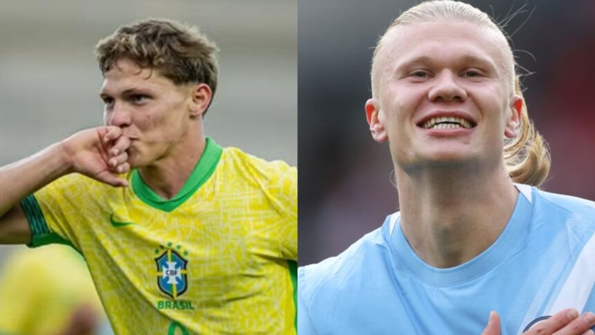 Haaland din Brazilia marchează cu regularitate la doar 17 ani! Tânărul talent dispune de o clauză impresionantă de 100.000.000 de euro 1 haaland din brazilia da goluri pe banda rulanta la 17 ani starul are o clauza de 100 000 000 de euro 68f28f8578ebf