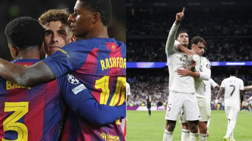 "Real Madrid vs. Barcelona, începând cu 17:15 pe Sport.ro: află componența echipelor!" 1 live text real madrid barcelona de la 1715 pe sport ro avem echipele de start 68fe34dc93183