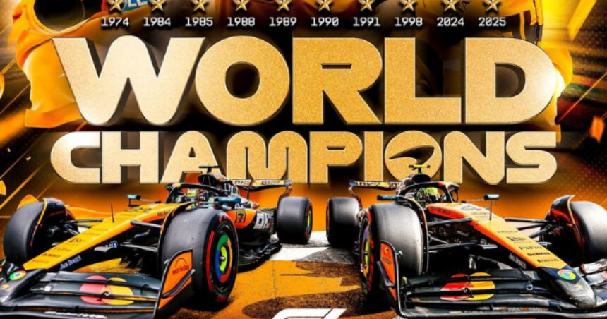 McLaren cucerește titlul de campion al constructorilor în 2025, atingând cifra impresionantă de 10 trofee în Formula 1! 1 mclaren campioana la constructori in 2025 echipa a ajuns la 10 titluri in formula 1 68e74bd2965b3