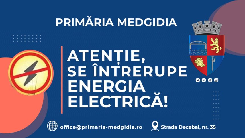 Medgidia: Oprirea curentului electric în zona Remus Opreanu! Impact asupra afacerilor și a unei unități militare! 1 medgidia se intrerupe energia electrica in localitatea remus opreanu vor fi afectati mai multi agenti economici dar si o unitate militara 68dcef0021bd7