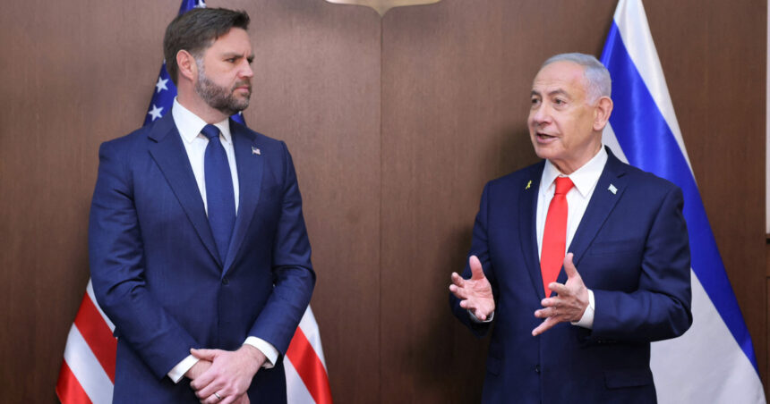 Netanyahu respinge ca fiind „nonsens” ideea că Israelul ar fi un „satelit” al SUA. Reacția lui JD Vance. 1 netanyahu califica drept aberatii afirmatiile ca israelul este un stat client al sua raspunsul lui jd vance 68f93a14b6c1d