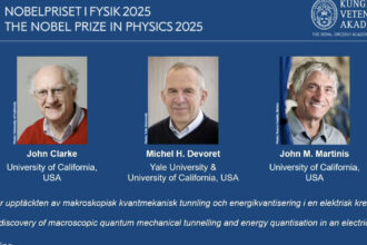news alert premiul nobel pentru fizica pe anul 2025 a fost castigat de trei americani john clarke michel h devoret si john m martinis 68e4ea7835cb1