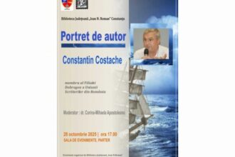 portret de autor romancierul constantin costache la biblioteca judeteana ioan n roman constanta 690058fa5b57b