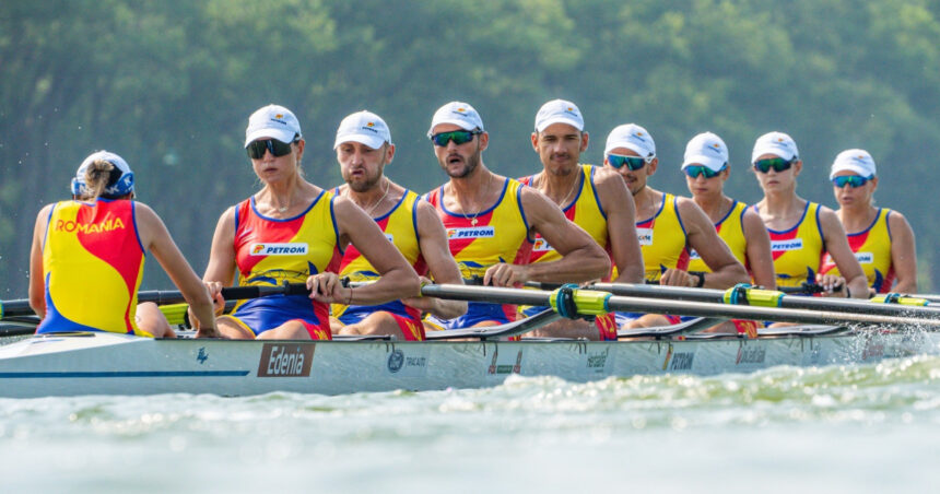 România strălucește pe podium: aurul câștigat de echipajul mixt 8+1 la prima ediție a Campionatului Mondial de Canotaj! 1 romania a castigat medalia de aur cu echipajul de 81 mixt la campionatul mondial de canotaj proba a fost introdusa in premiera 68de65ef382ae
