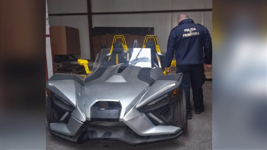 Descoperire surprinzătoare la Constanța: Un triciclu motorizat de 100.000 de lei, pe lista de căutare a autorităților canadiene! 1 triciclu cu motor in valoare de 100 000 de lei cautat de catre autoritatile din canada descoperit la constanta 68e4e5ffe054d