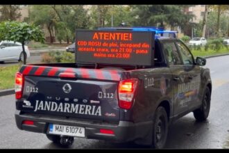video autospecialele jandarmeriei au iesit pe strazile din constanta cu mesaje de avertizare in contextul codului rosu 68e50962d9a96