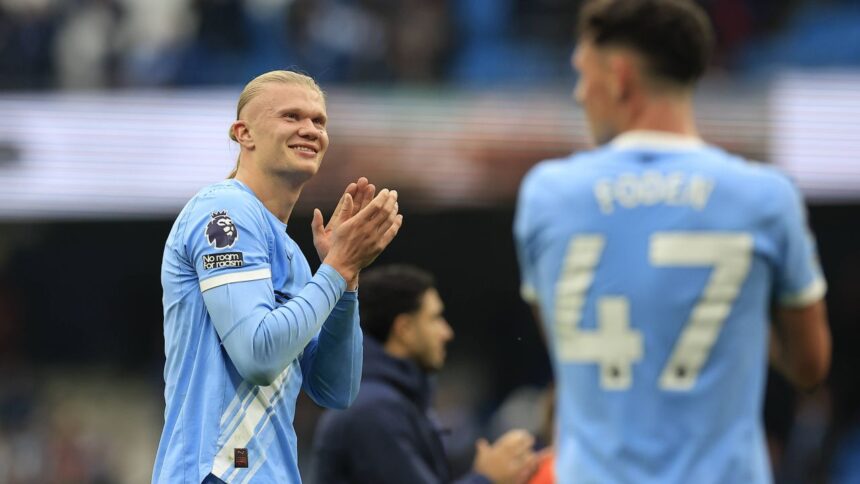 "Manchester City triumfă în fața lui Everton cu 2-0. Momentul strălucitor al lui Erling Haaland, doar pe VOYO!" 1 video exclusiv manchester city everton 2 0 video cu golurile lui erling haaland premier league exclusiv pe voyo 68f3d6720e754