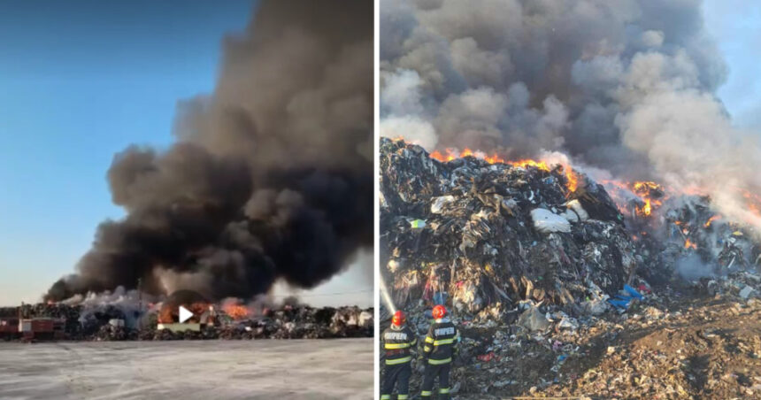 Flăcări devastatoare și fum dens în județul Prahova: Alertă RO-ALERT activată! 1 video incendiu cu degajari masive de fum in judetul prahova a fost emis ro alert 68fa4c7629a61