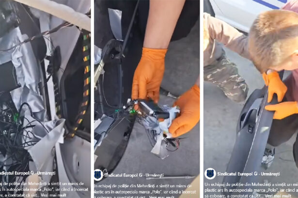 video incredibil autospeciala de politie la un pas sa ia foc din cauza aparaturii de filaj prost montate val de reactii pe retelele de socializare 68ee7533abb3d