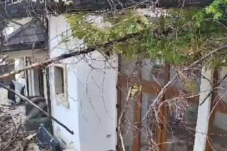 video momentul in care vantul puternic doboara un copac peste o casa in bucuresti 68dfd99bb32d1