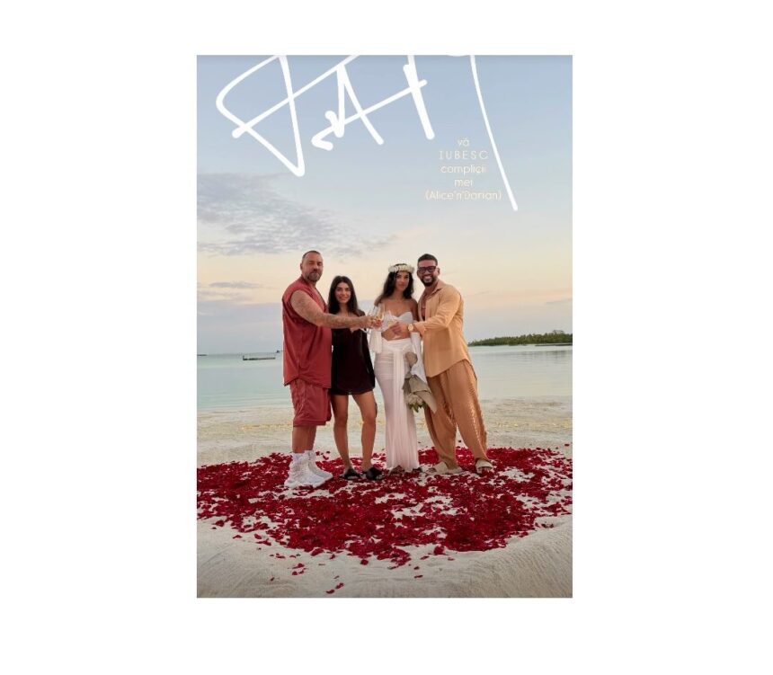 Oferind o poveste de iubire în paradis: Dorian Popa și Andreea au spus „Da” în Maldive! 1 video surpriza romantica in maldive dorian popa si andreea s au casatorit 68e4fb1d35835