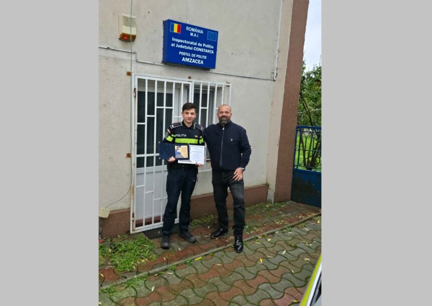 agentul marius alexandru lataretu din politia amzacea recompensat cu placheta de merit a demonstrat calitati demne de aprecierea si respectul colegilor 690c92cf34aff