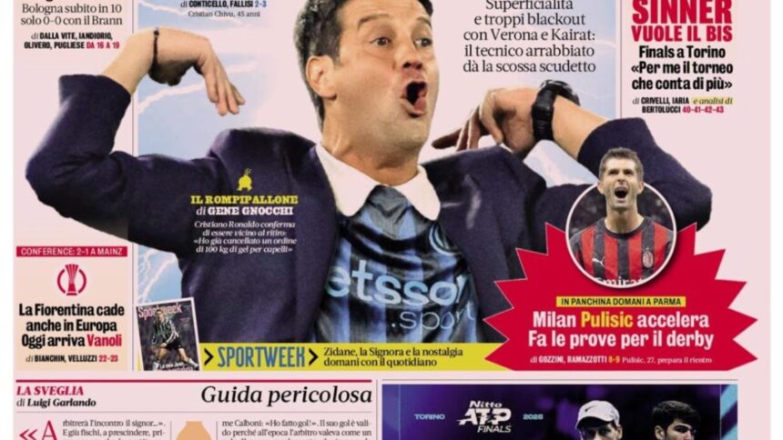 cristi chivu a ajuns pe prima pagina la gazzetta dello sport ce a scris publicatia italiana 690db28c83289