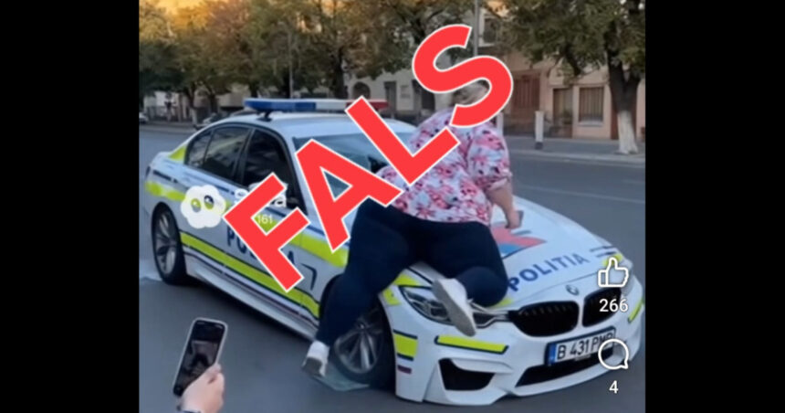 fake news cu o femeie care ar distruge un bmw al politiei demontat de ministerul de interne nu tot ce devine viral este real 6921737248066