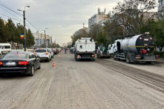 foto atentie soferi se asfalteaza strada dezrobirii din constanta trafic restrictionat partial timp de trei zile 691c2c8963eea