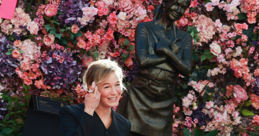 foto statuie pentru bridget jones la londra la 25 de ani de la primul film reactia actritei renee zellweger 691b883919f88