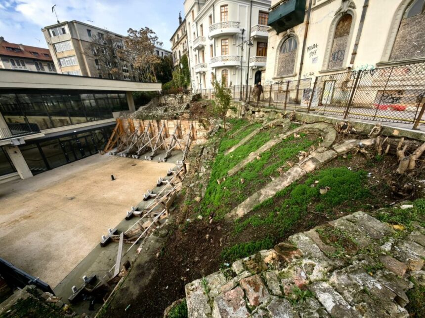 galerie foto surpriza langa edificiul roman cu mozaic vechile structuri arcuite de pe taluz scoase din nou la lumina 691686a6c992a