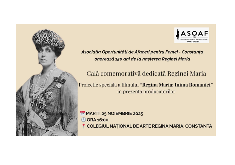 marti la colegiul de arta din constanta asociatia oportunitati de afaceri pentru femei constanta onoreaza 150 de ani de la nasterea reginei maria printr o gala comemorativa 6924745634f36