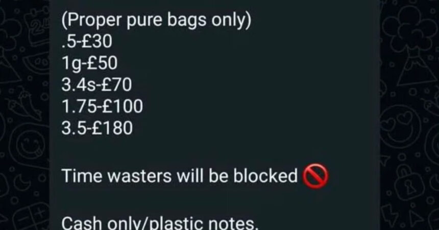 oferte la cocaina in liga de juniori din belfast un antrenor a fost exclus dupa ce a postat preturi la droguri in grupul de whatsapp 6928897bad2a0