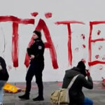 sediul cancelariei din berlin a fost vandalizat cu vopsea rosie de activisti pro palestinieni 691ca879a68b9