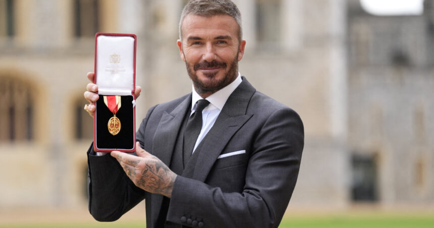 sir david beckham starul fotbalului englez a fost innobilat de regele charles 690a174839477