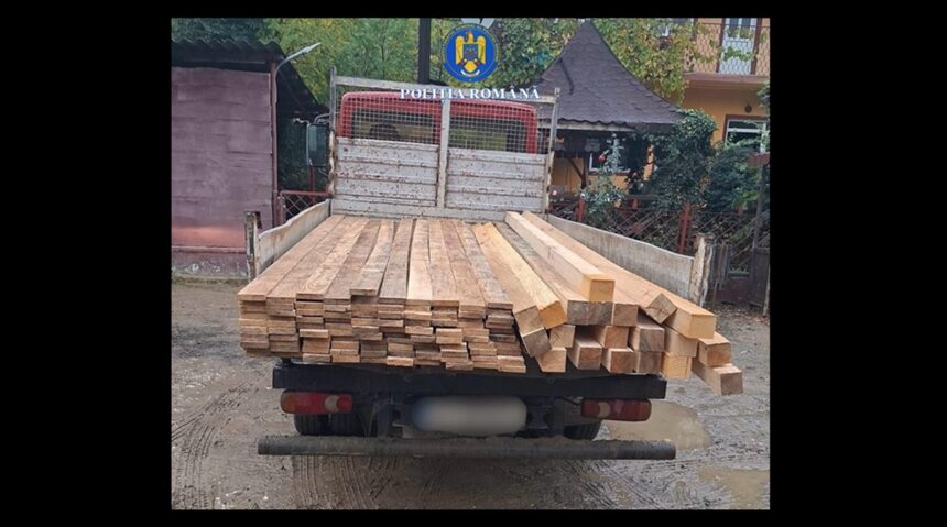 transport ilegal de lemne oprit in trafic de politistii din baneasa 69146a14e9467