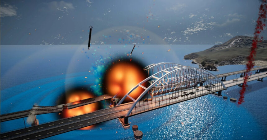 ucrainenii au lansat un joc video cum sa arunci in aer podul kerci ai la dispozitie diverse arme inclusiv un borcan de castraveti 6924cd3866fa4