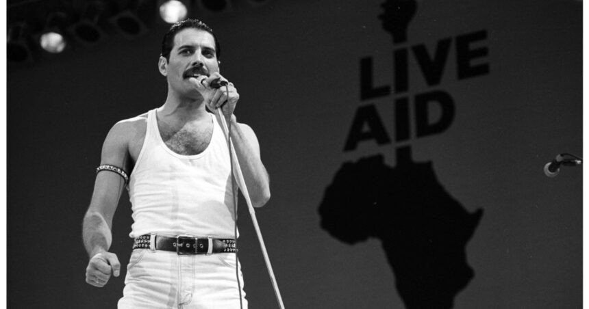 video freddie mercury celebrat pe o moneda unica royal mint marcheaza 40 de ani de la concertul live aid 691cc81e2dd96